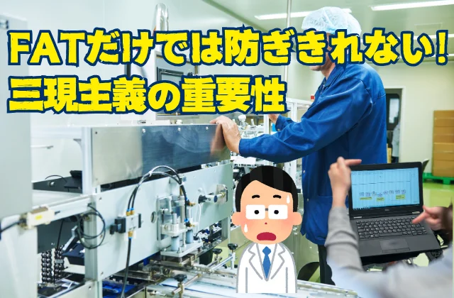 装置の前で作業をする人の画像